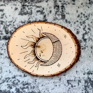 Sun and Moon Woodburning